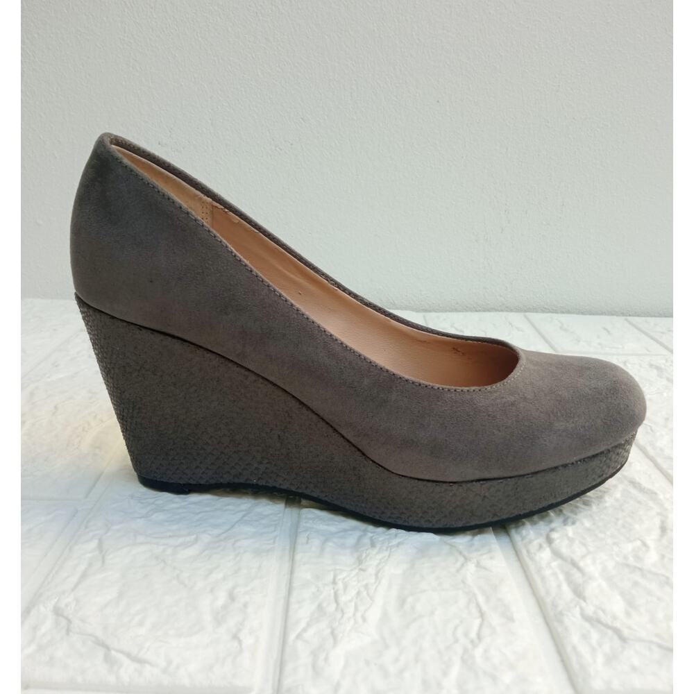 American Rag Cie Women's Grey Heels Shoes Upper Textile Heel 3.5" Size 5.5
